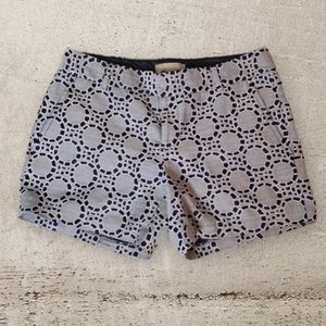 Banana Republic Navy Geometric Circle Print Shorts. Women’s Size 4